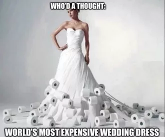 Most Expensive Wedding Dress Meme