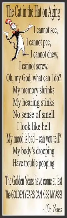 Poem-Cat-In-The-Hat Funny Dr. Seuss Like Poem About Getting Old