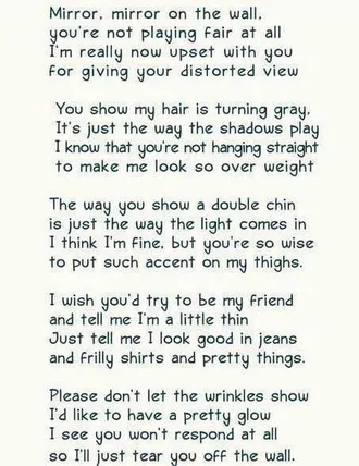 Poem-Tick-Tock Funny Poems About Getting Old Mirror Mirror