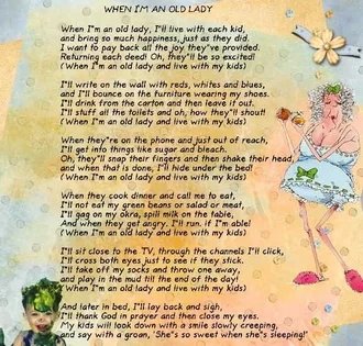 Poem-When-Im-Old-Lady Funny Poem About Becoming An Old Lady