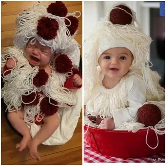 Halloween Fail  Spaghetti Baby