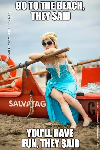 Beach-Memes-Elsa Beach Memes Let It Go ... Not