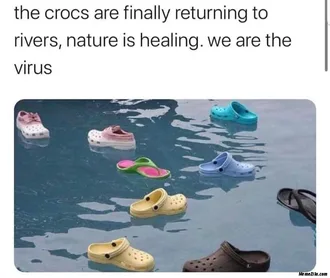 Beach-Memes-Crocs Beach Memes We Are The Virus Meme