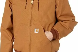 Carhartt Men'S Loose Fit Firm Duck Insulated Flannellined Active Jacket