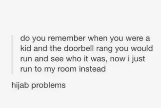 Answering Door Or Put On Hijab