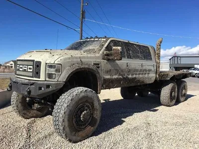 Meet The Super Six The Six Door Ford F550 Heavy D And Dieselsellerz Sema 2015 Build Pictures 005