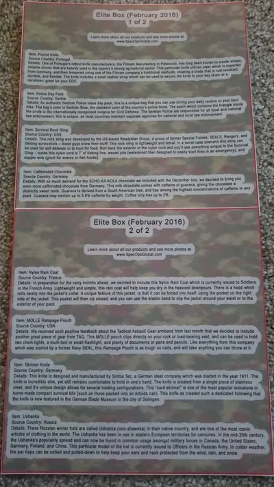 Spec Ops Global Subscription Box Unboxing And Review Pictures 002