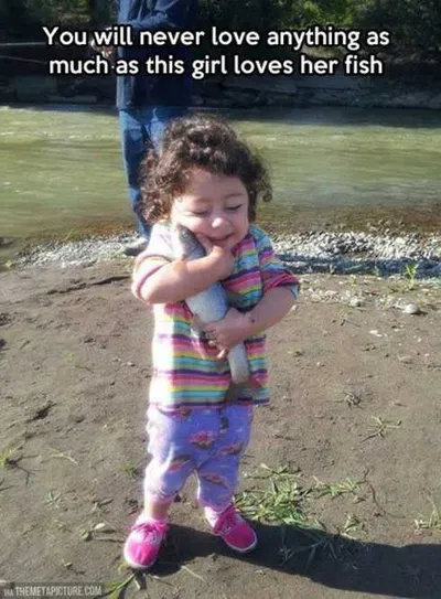 66 Funny Pictures  First Fish