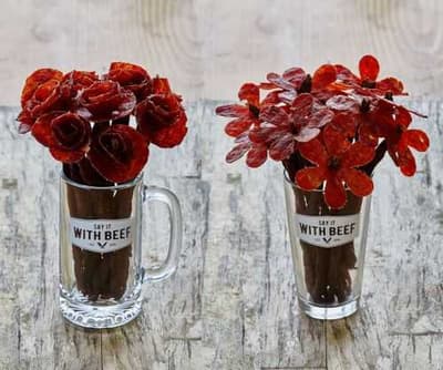 Beef Jerky Rose Bouquets - *Hint Hint* Valentine's Day