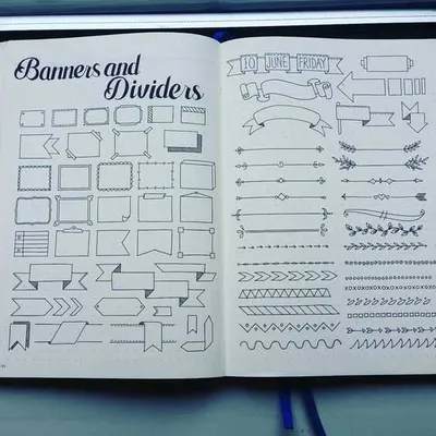 Bullet Journal Ideas  Dividers And Banners Suggestions