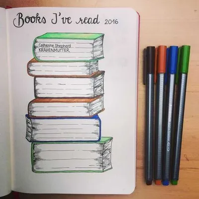 Bullet Journal Ideas  Reading Tracker Template