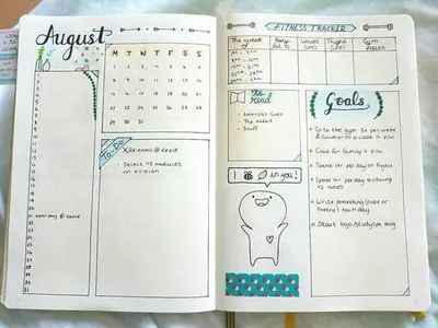 Bullet Journal Ideas  Goal Tracking Template
