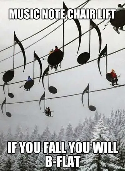 Funny Dank Memes  Music Note Chairlift