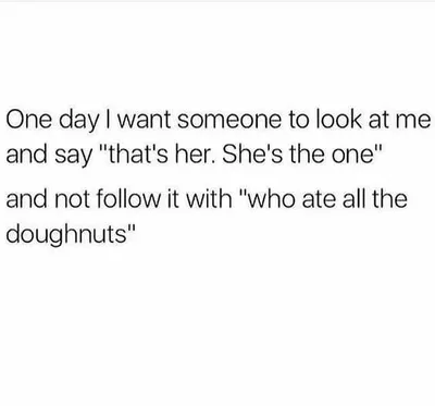 Funny Single Ate Doughnuts