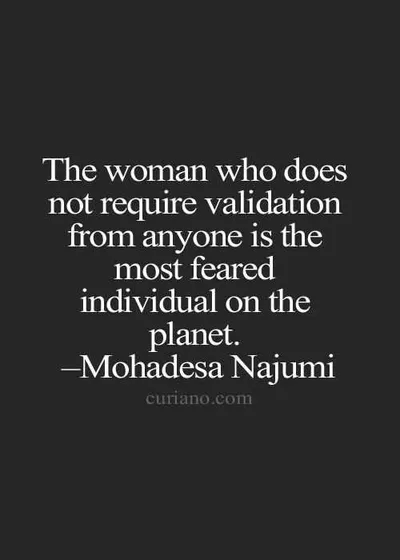 Inspirational Words For Women Validation