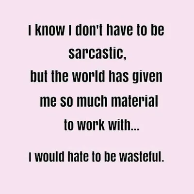 Funny Quote For Life Sarcasm