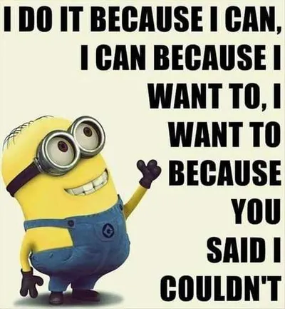Minion Can Because You Said