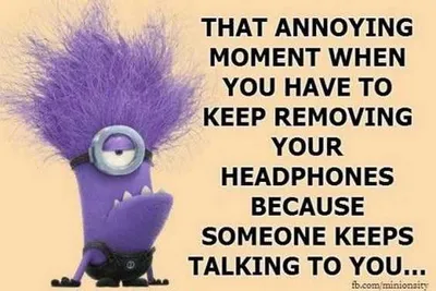 Funny Minion Quotes About Life Headphones