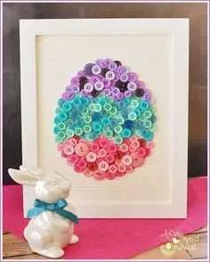 Clever Diy Easter Projects  Button Egg Photo
