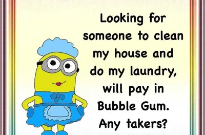 Minion Pay In Bubble Gum