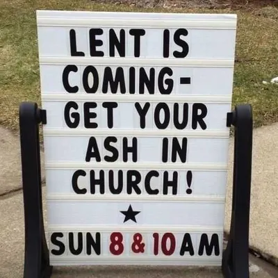 Funny Church Signs Lent