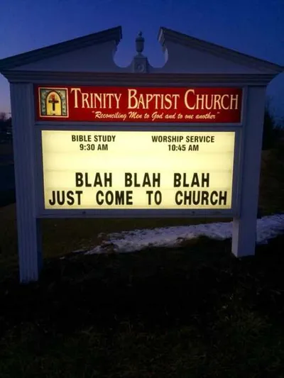 Funny Church Signs Come To Church