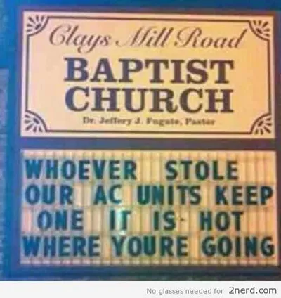 Hilarious Church Signs Ac Thief