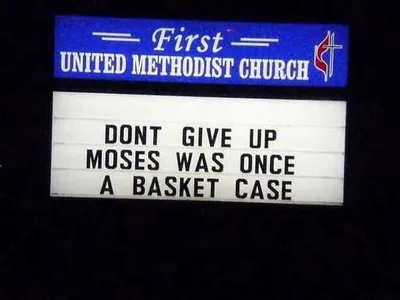 Funny Church Signs Moses