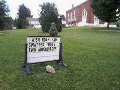 Funny Church Signs Noah