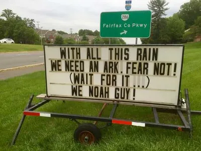 Funny Church Signs Rain