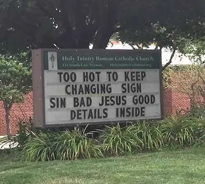 Funny Church Signs Hot