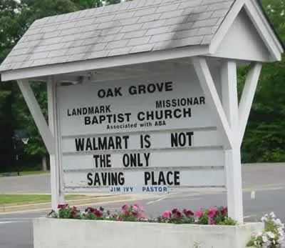 Funny Church Signs Walmart