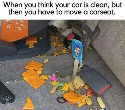 24 Funny Pictures About Spring Cleaning  What's Under The Carseat