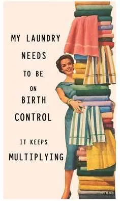 24 Funny Pictures About Spring Cleaning  Laundry Birth Control