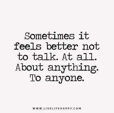 Quote Sometimes Feel Talk