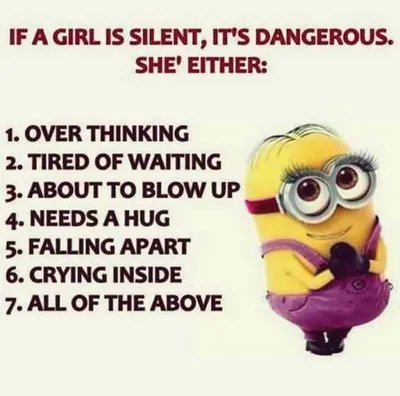 Minion Girl Overthinking