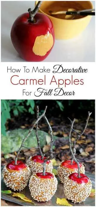 Diy Faux Caramel Apples