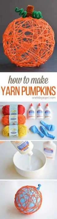 Diy Yarn Pumpkin