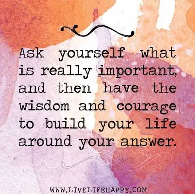 Quote Ask Yourself Important