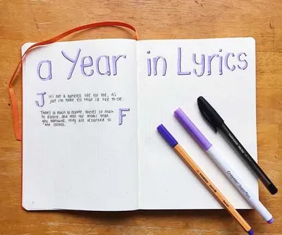 Bujo Ideas For Songwriters