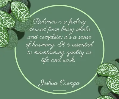 Quote Balance Feeling