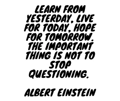 Quote Learn From Yesterday