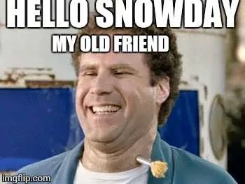 Funny Hello Snow Day