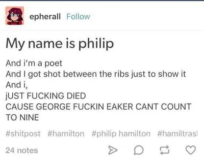 Hamilton Just Got Shot