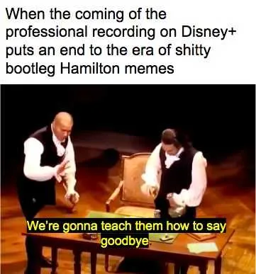 Hamilton Teach Them Say Goodbye