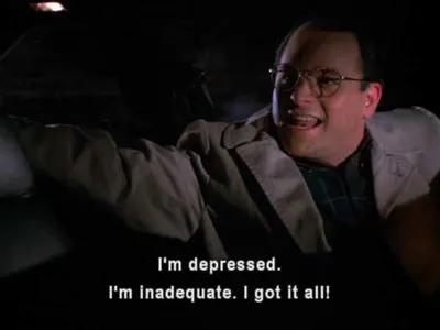Seinfeld Depressed Inadequate