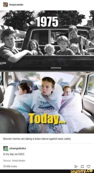 Comparing Boomer Safety Attitude From 1975 To Today