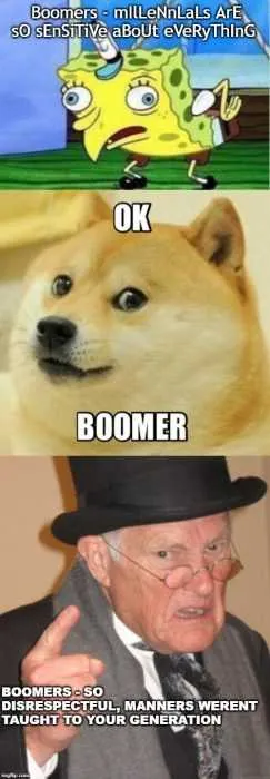 Ok Boomer Meme Making Fun Of Old People Who Demand Respect