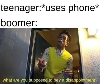 Ok Boomer Meme Satirizing When A Teenager Uses Phone 