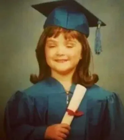 School Picture Meme Of A Girl Who's Future Is So Bright She Is Squinting